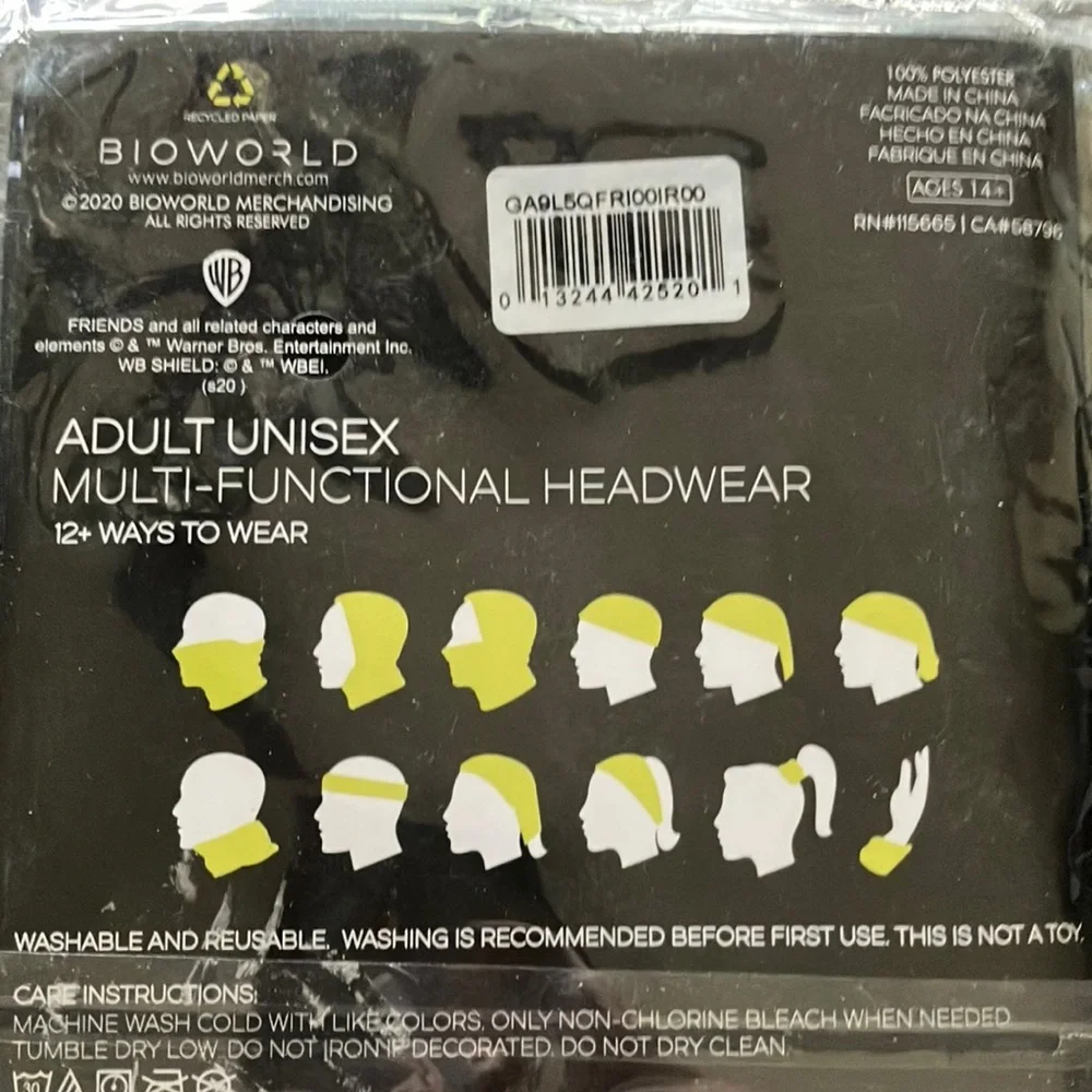 Friends Black‎ Multi-Functional Headwear